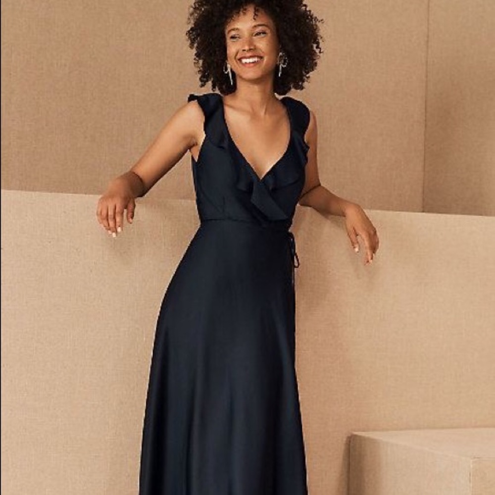 BHLDN Katey Dress. Navy.  Size 4